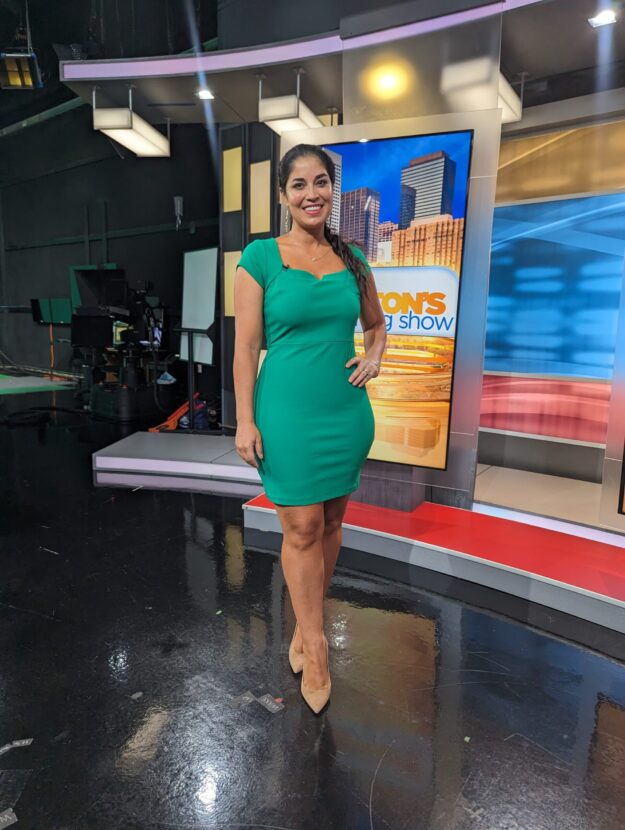 Dr. Viviana Coles discusses the benefits of conscious self-touch on a morning show segment